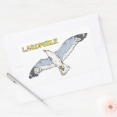 Laropfiel Rechthoekige Sticker (Envelop)