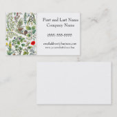 Larousse Pine Cone Tree Forest Natuur Art Visitekaartje (Voorkant / Achterkant)