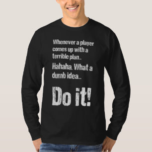 Larp Clothing Gamer NPC Draag Dnd Game Warden Rpg T-shirt