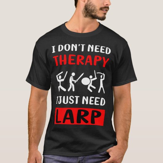Larp Larping RPG Rollenspel Rollenspel T-shirt (Voorkant)