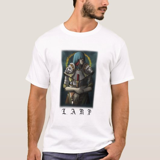 LARP Live Actie Rol Speel Tafelblad Pen en Papier T-shirt (Voorkant)