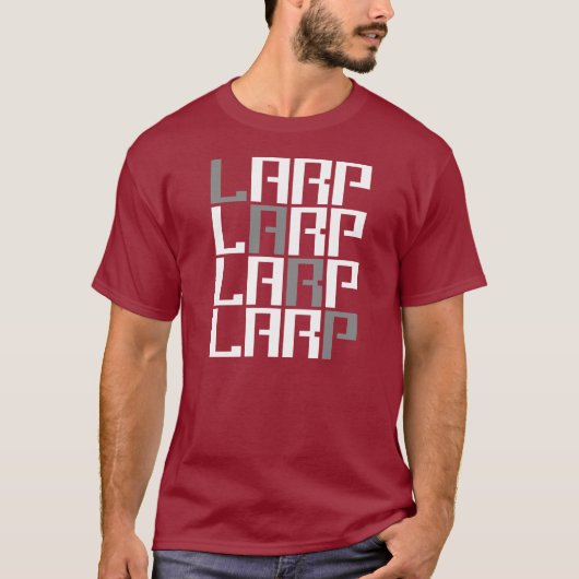 LARP - Live Action Role Play - Linkrot Nerd Gear T-shirt (Voorkant)