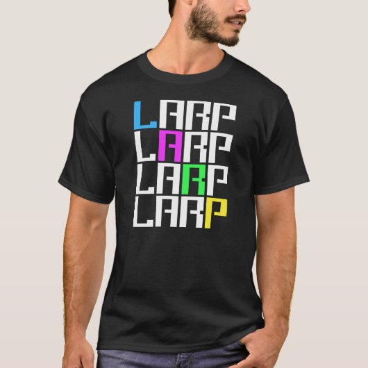 LARP - Live Action Role Play - Linkrot Nerd Gear T-shirt (Voorkant)