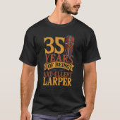 Larper 35 jaar verjaardag t-shirt (Voorkant)