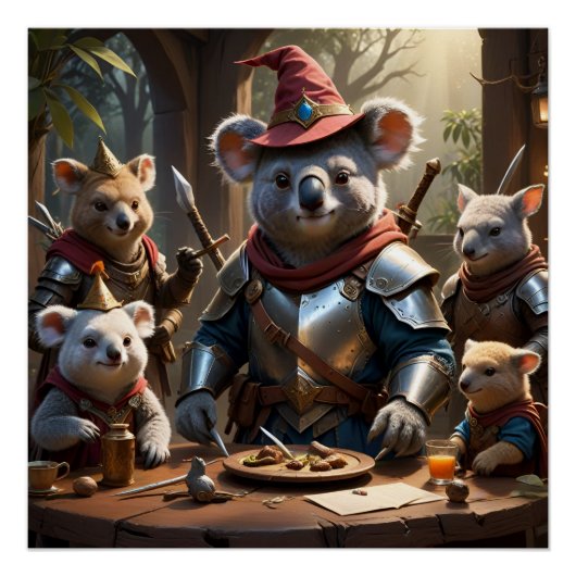 LARPing Animals Perfect Poster (Voorkant)