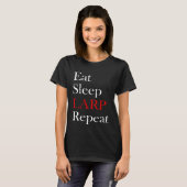 Larping Events Eat Sleep LARP Repeat T-shirt (Voorkant volledig)