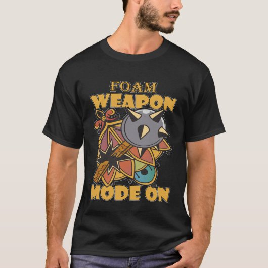 Larping Events  Foam Weapon Mode On T-shirt (Voorkant)