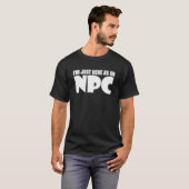 Larping Events Net hier als een NPC T-shirt (Voorkant volledig)
