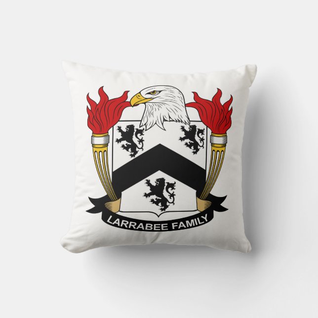 Larrabee Family Crest Kussen (Voorkant)