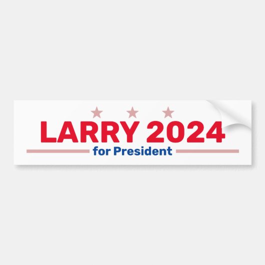 Larry 2024 bumpersticker (Voorkant)
