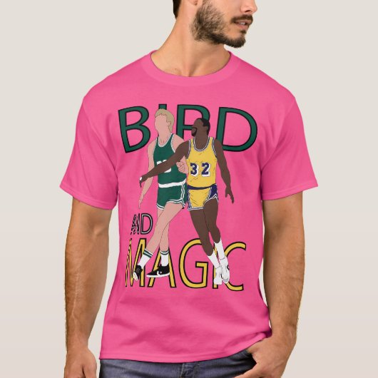 Larry Bird en Magic Johnson T-shirt (Voorkant)