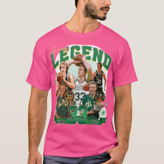 Larry Bird Legend Basketball Signature Ret T-shirt