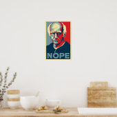 Larry David NOPE Poster (Keuken)
