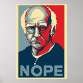 Larry David NOPE Poster (Voorkant)
