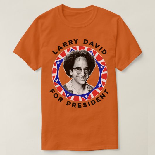 Larry David voor origineel retro ontwerp T-shirt (Design voorkant)