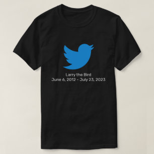 Larry de vogel Twitter pensioen T-shirt