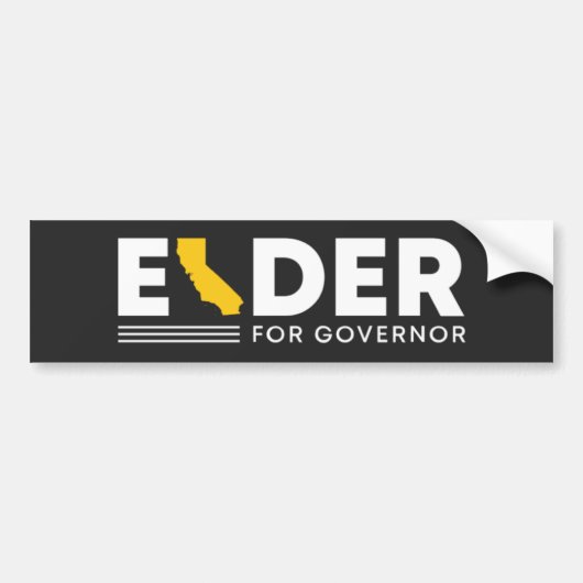 Larry Elder voor California Governor Bumpersticker (Voorkant)