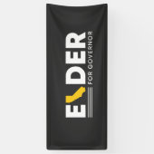 Larry Elder voor California Governor     Spandoek (Verticaal)