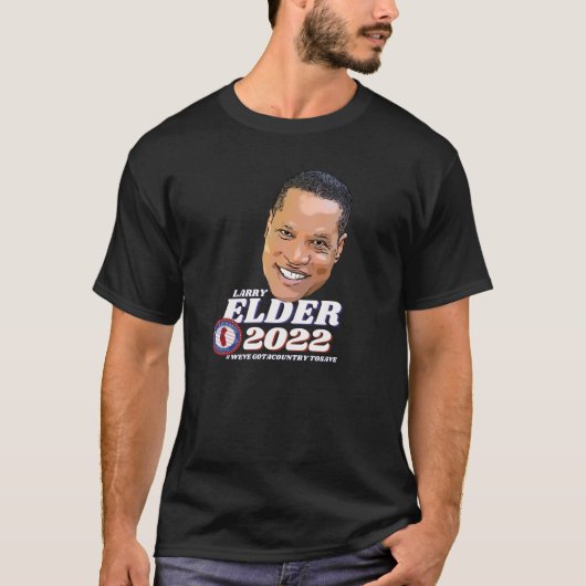 Larry Elder voor Gouverneur 2022 T-shirt (Voorkant)