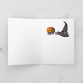 Larry - Golden retriever - Halloween foto-2 Kaart (Binnen)