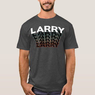 Larry Grappig Retro Vintage Zonsondergang Larry 80 T-shirt
