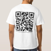 Larry Hankin Die Guy QR Code T-shirt (Achterkant)