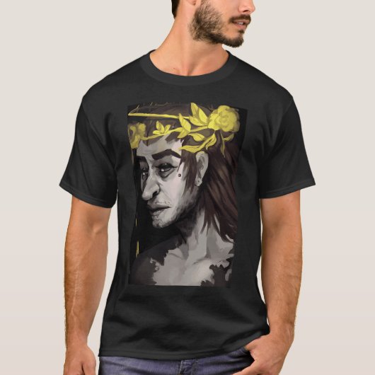 Larry johnson portret t-shirt (Voorkant)