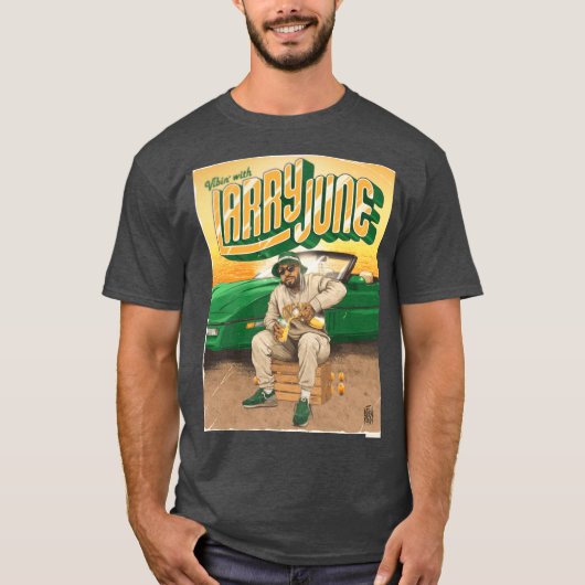 Larry June retro T-shirt (Voorkant)