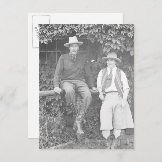 Larry Larom en vrouwen het stellen Briefkaart (Voorkant / Achterkant)