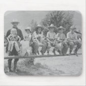 Larry Larom met zes kinderen. Muismat (Voorkant)