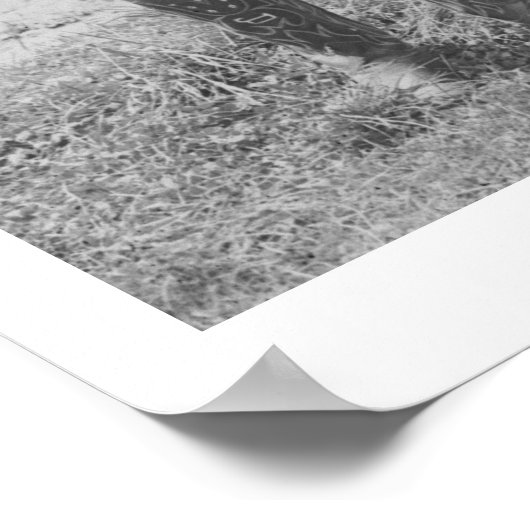 Larry Larom met zes kinderen. Poster (Hoek)