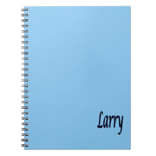 Larry naam op Misty Blue, Notitieboek