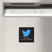 Larry the Bird Twitter pensioen Magneet (Insitu (Vaatwasser))