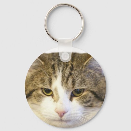 Larry the Downing Street Cat Face Sleutelhanger (Voorkant)