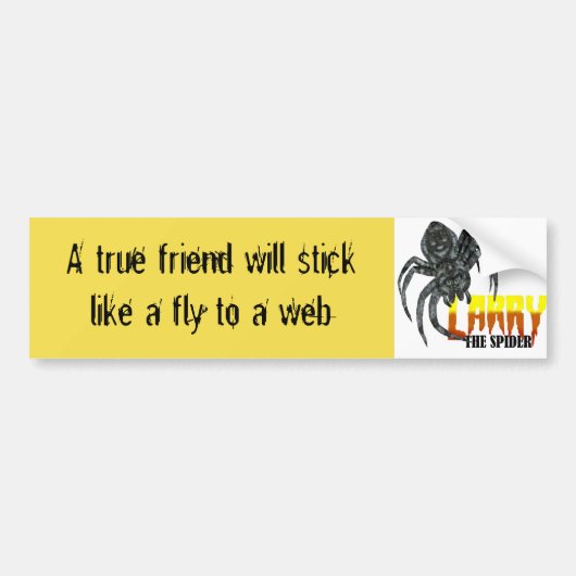 Larry the Spider bumper sticker 2 (Voorkant)
