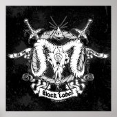 Larry West's zwarte label Poster (Voorkant)