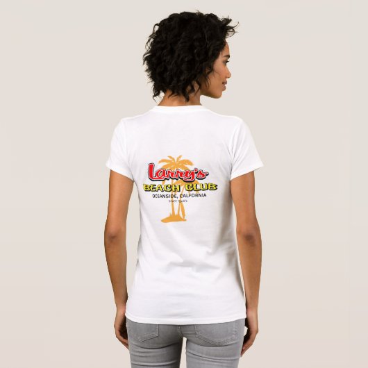 Larry's Beach Club Classic Women's T-Shirt (Achterkant volledig)