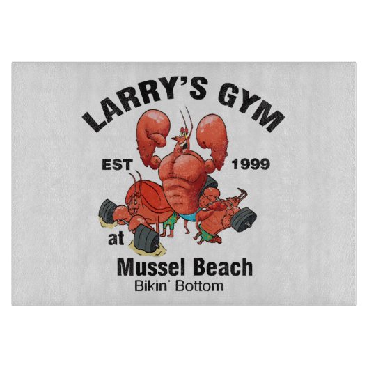 Larry's Gym bij Mosselstrand Snijplank (Voorkant)
