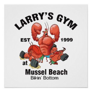 Larry's Gym bij Mussel Beach Perfect Poster