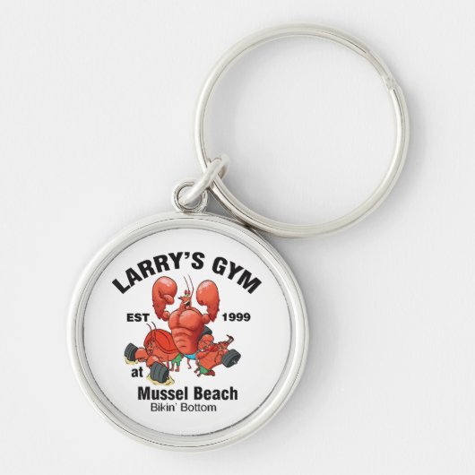 Larry's Gym bij Mussel Beach Sleutelhanger (Voorkant)