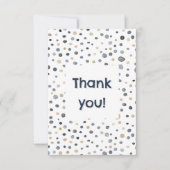Lars Confetti Waterverf Stippen Bedankt Card (Voorkant)