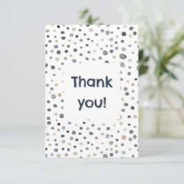 Lars Confetti Waterverf Stippen Bedankt Card