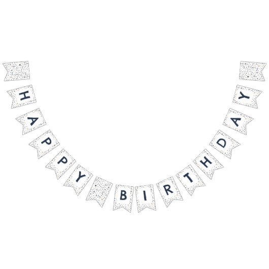 Lars Confetti Waterverf Stippen Bunting Flag Vlaggetjes (Alle)