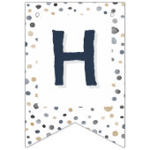 Lars Confetti Waterverf Stippen Bunting Flag Vlaggetjes (Tweede vlag)