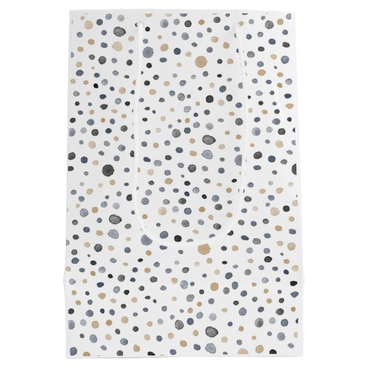 Lars Confetti Waterverf Stippen Gift Bag Medium Cadeauzakje (Achterkant)