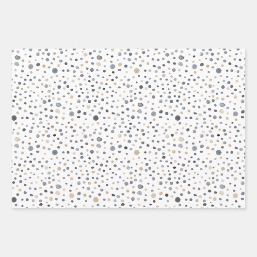 Lars Confetti Waterverf Stippen inpakpapier Vel (Voorkant)