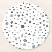 Lars Confetti Waterverf Stippen Papier Onderzetter (Voorkant)