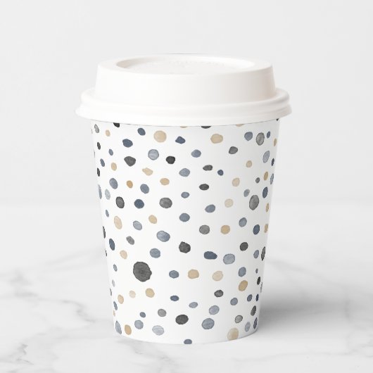 Lars Confetti Waterverf Stippen Papieren Beker (Links)