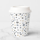 Lars Confetti Waterverf Stippen Papieren Beker (Achterkant)