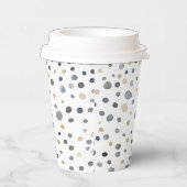 Lars Confetti Waterverf Stippen Papieren Beker (Rechts)